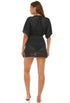V-NECK SHORT SLEEVE TUNIC - GOFRET